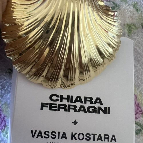 Vassia Kostara gold shell accessory