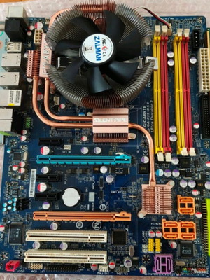 Intel Socket s775 Vintage Retro Kit used with Core 2 Quad Q6600 and Gigabyte GA-P35-DS4
