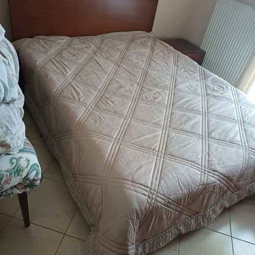 Double bed like new with anatomical somier and mattress