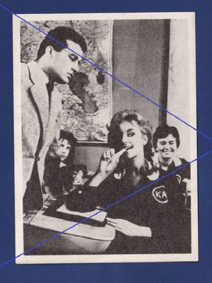 Vougiouklaki Papamichail Sticker used, Greek cinema No124