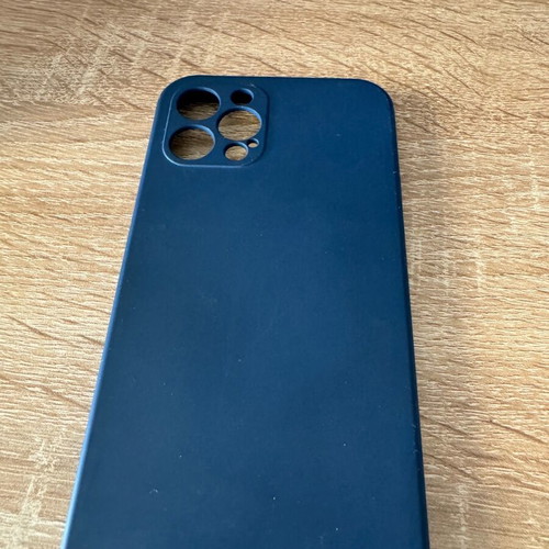 iPhone12Pro case blue with matte texture like new