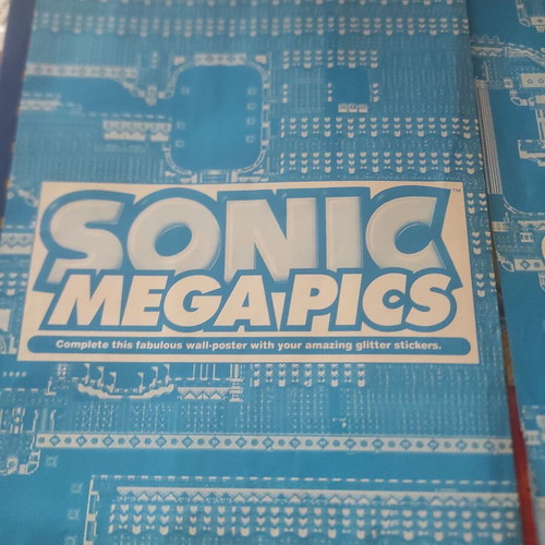 Panini Sonic 1994 album used with stickers and poster