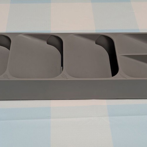 Cutlery holder new, gray, 40x11x6 cm
