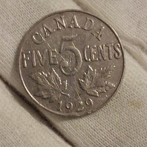 5 cents Canada 1929 coin