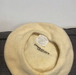 Vintage French wool beret Piesse Laulhere used, beige