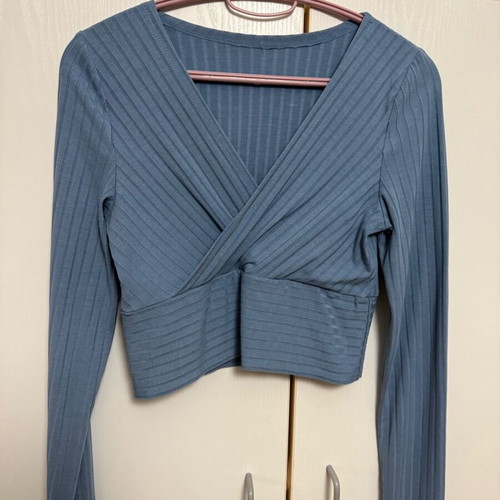 Shein blue blouse used, size S