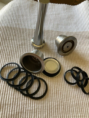 Coffee capsules for ground coffee stainless steel like new