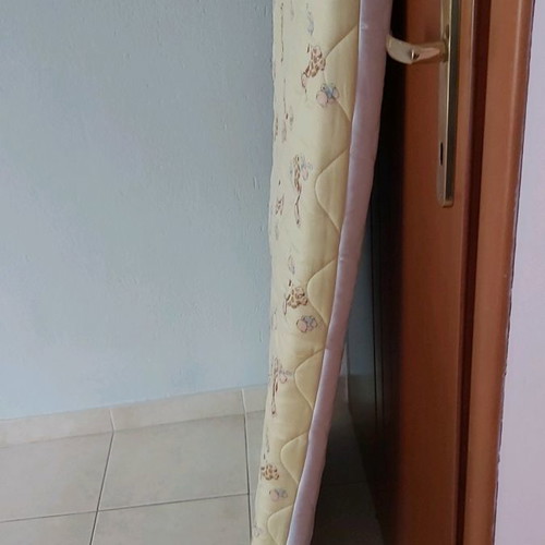 Children's mattress used, 120×60×10 cm, with zipper and washable cover