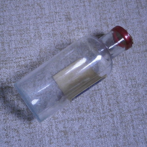 Pharmacy bottle used, vintage, French