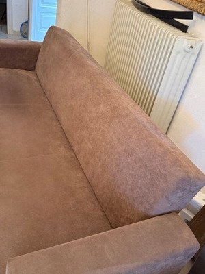 Three-seater sofa bed with mechanism and storage, lightly used