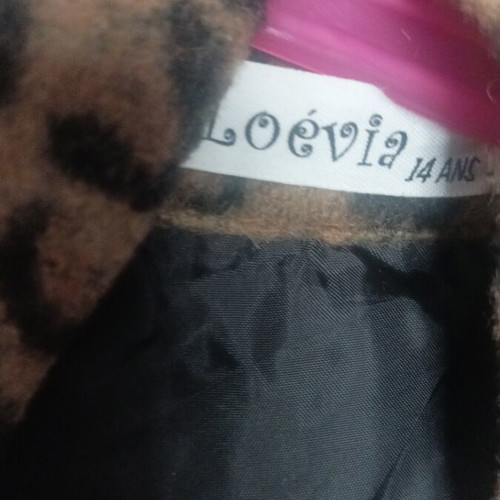 Shirt-style leopard print jacket new with belt, size XS