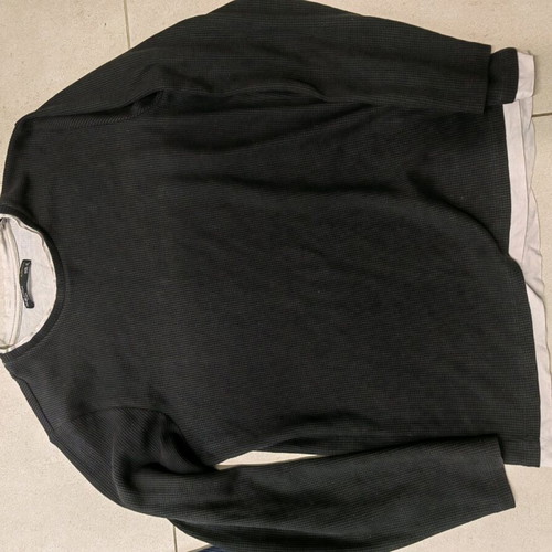 Piazza Italia men's blouse L/XL used, black and white