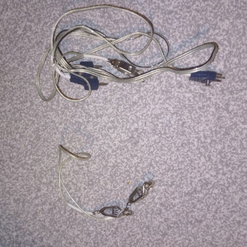 Fencing mask like new with cables (electrodes)