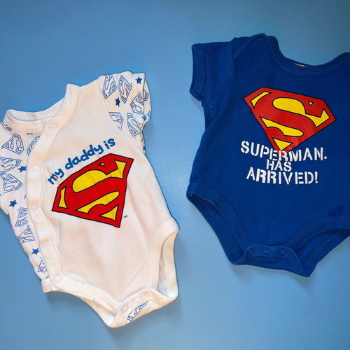 Baby bodysuits used for boy 0-3 months, set of 2