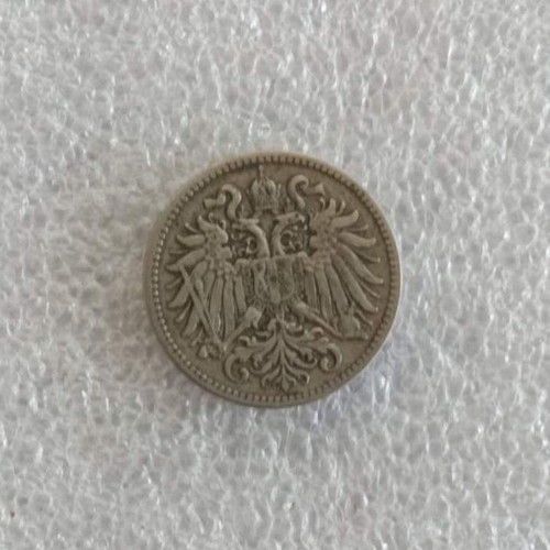 Austria 10 Heller nickel coin 1895