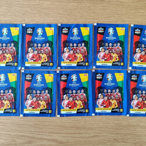 Euro 2024 Topps/Lidl album with cards and packets like new