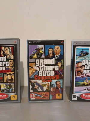 Psp GTA trilogy used with manuals, fully functional