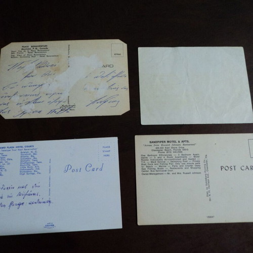 Hotels used postcards 17 from the previous century worldwide