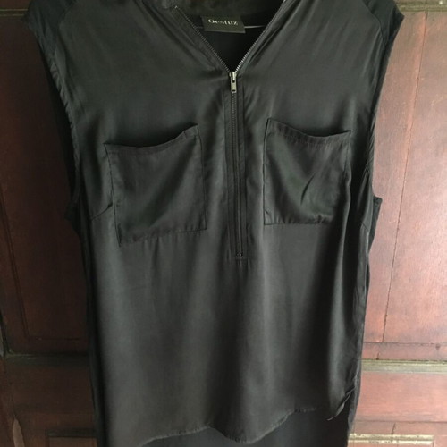 Gestuz silk top size 38/M, black