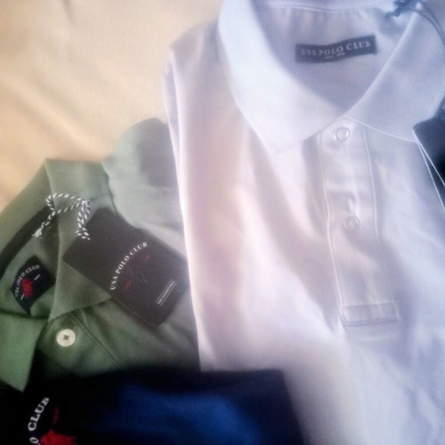 Polo Club polos new, sizes L and XL, pack of 3