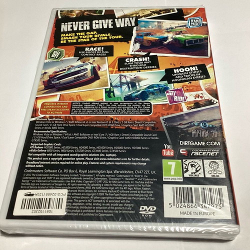 PC DVD-ROM DiRT Showdown sealed