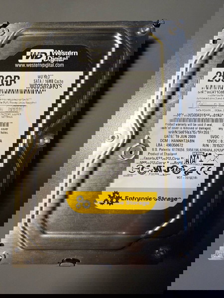 Σκληρός δίσκος SATA Western Digital WD RE3 250GB WD2502ABYS