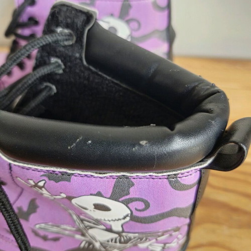 Nightmare Before Christmas boots used, size 36, purple