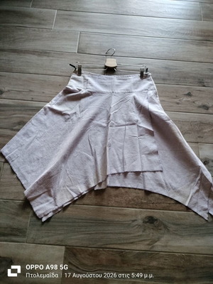 Lilac skirt with star pattern, soft fabric