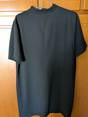 Zara short black blouse dress like new, size L