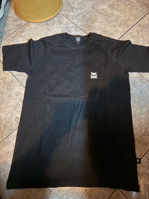 OWL T-Shirt size M used, black with print wear