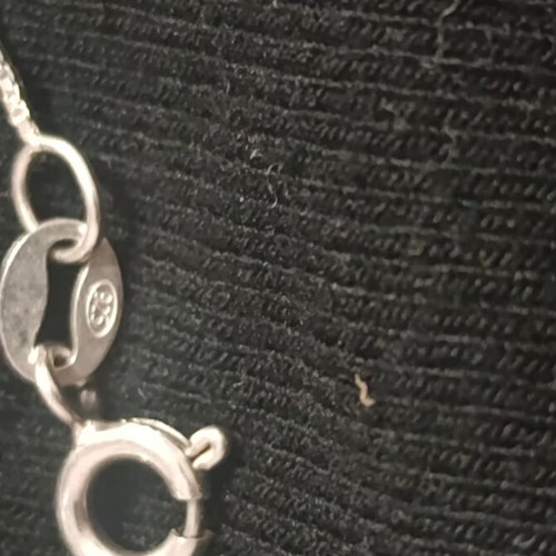 Silver necklace with teardrop zirconia 925 like new