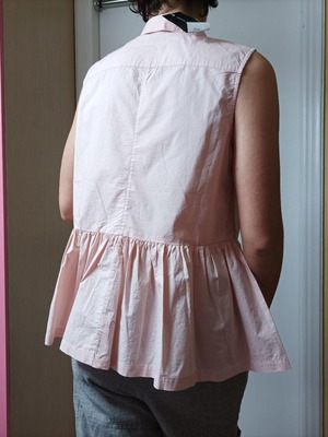 Pink sleeveless shirt French Connection new, cotton, size S-M