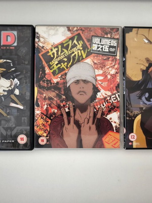 Σετ anime DVD 4 τεμαχίων με Samurai Champloo V5, R.O.D και Blue Gender V3