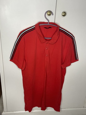 Polo short-sleeve shirt like new, red, size L