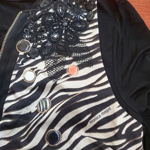 Monica Magni women's sweatshirt and tank top set like new, size 46
