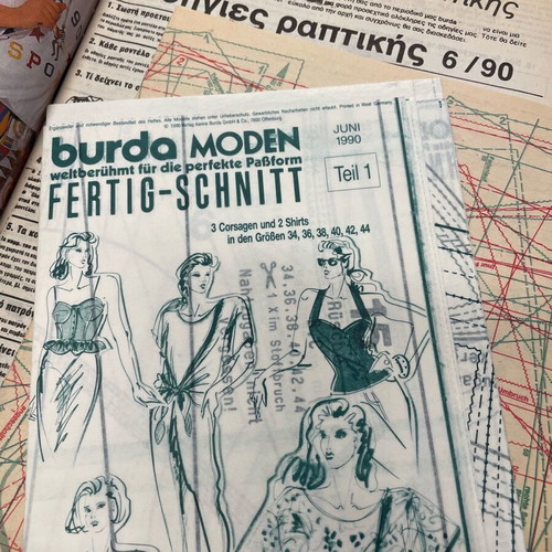 Burda magazine issue 81, 6/90 used with pattern