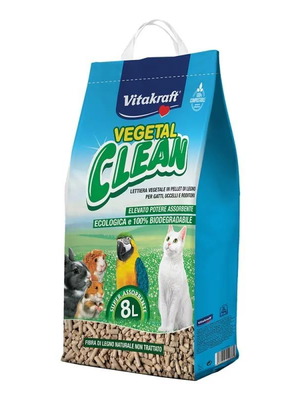 Pellet Vegetal Clean Litter 8 Liters 8kg new