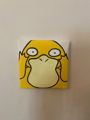 Psyduck Pokemon Handmade Canvas Painting