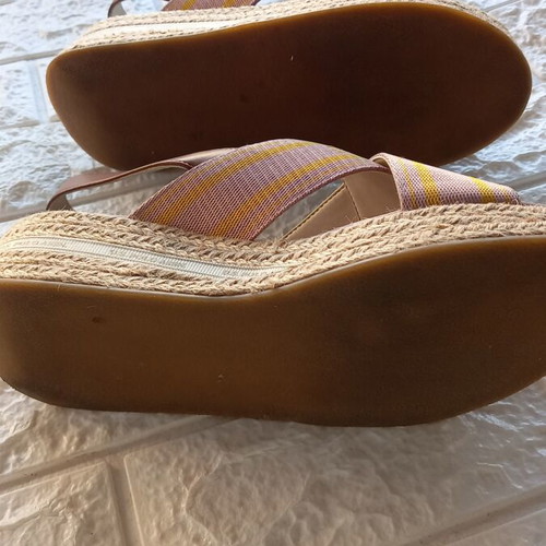 U.S. Polo Assn. platform sandals, beige, size 37