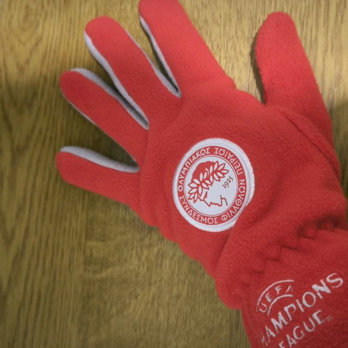 Olympiacos UEFA Champions League gloves authentic, new