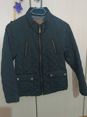Zara blue jacket for girls 6-8 years like new, size 140