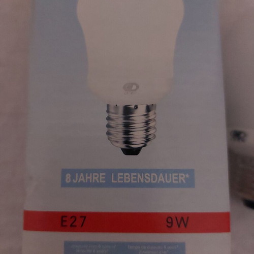 Lamp E27 9W 2700k new, energy saving