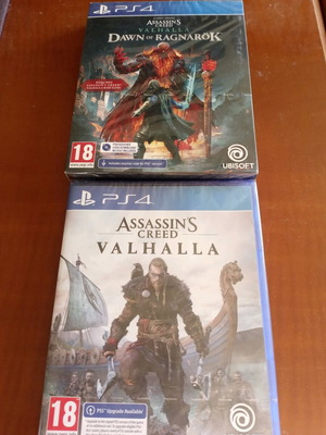 Sony PS4 PS5 комплект сет 2 ъпгрейд Valhalla Assassin's Creed екстра Dawn of Ragnarok