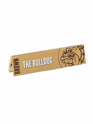 Bulldog King Size brown rolling paper 33 leaves new