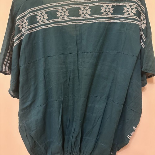 Star Mela Boho Emerald Blouse One Size like new