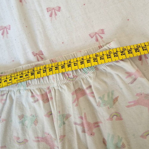 Sinsay children's pajamas 116cm used, unicorn design, white and pink