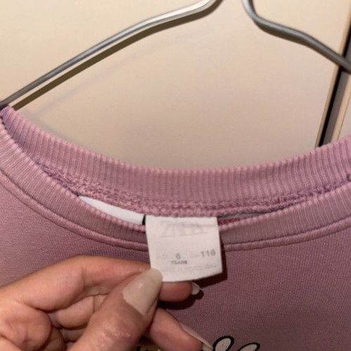 Zara pink lightweight sweatshirt, 116 cm