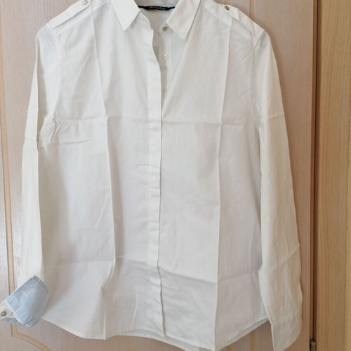 Massimo Dutti women's shirt L/XL new, cotton, white