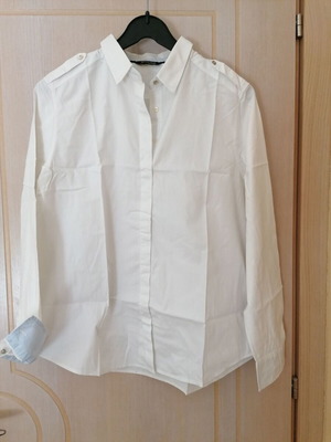 Massimo Dutti women's shirt L/XL new, cotton, white