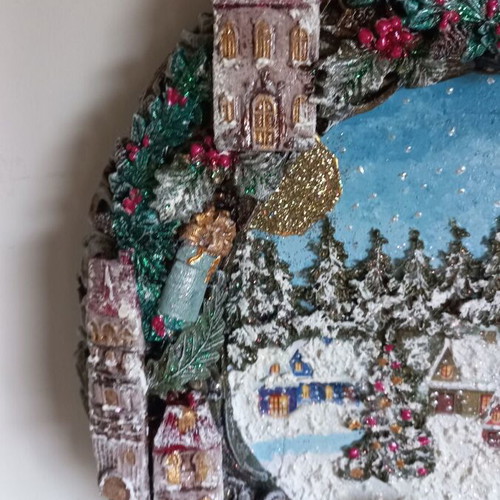 Christmas decoration new, 30 cm foam wreath